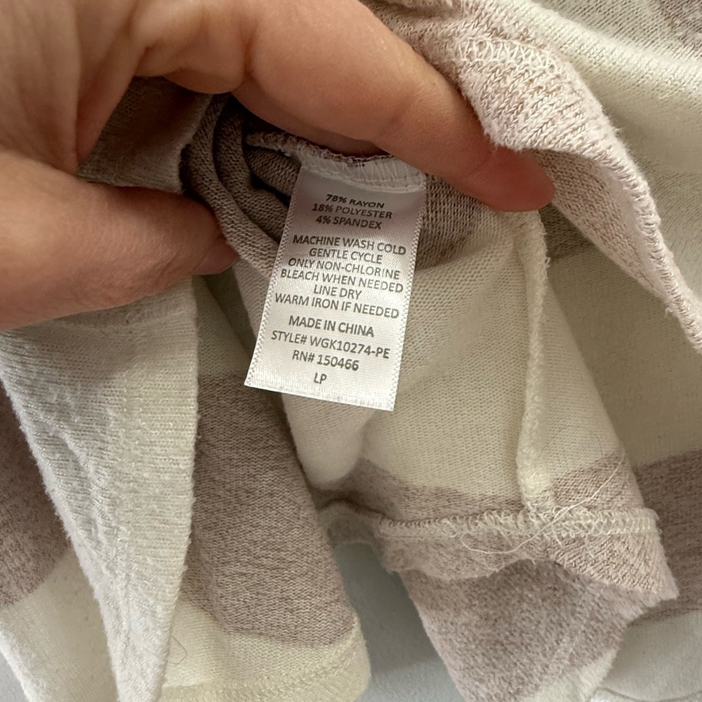 Market & Spruce Striped Hoodie with Front Pocket - Picture 5 of 5
